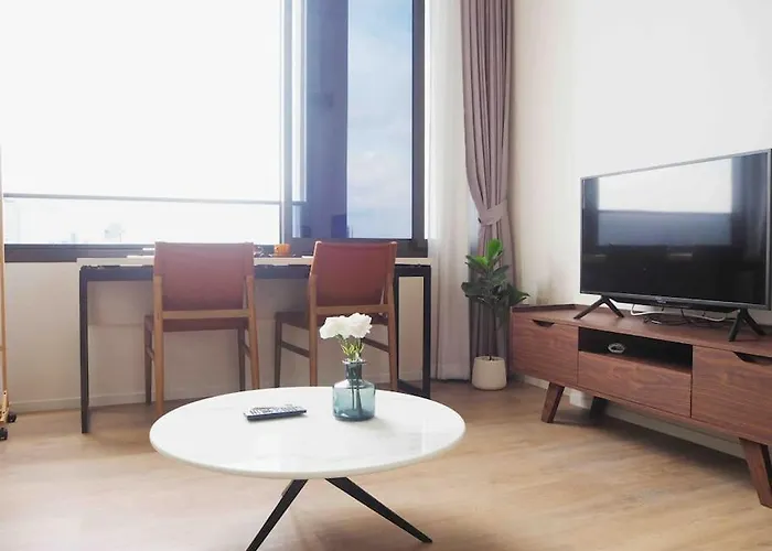1br Siamese素坤逸87 Loft 空中酒吧 高层景观 Bts On Nut *