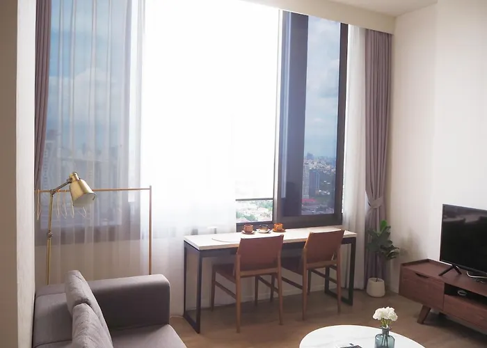 1br Siamese素坤逸87 Loft 空中酒吧 高层景观 Bts On Nut Apartment *